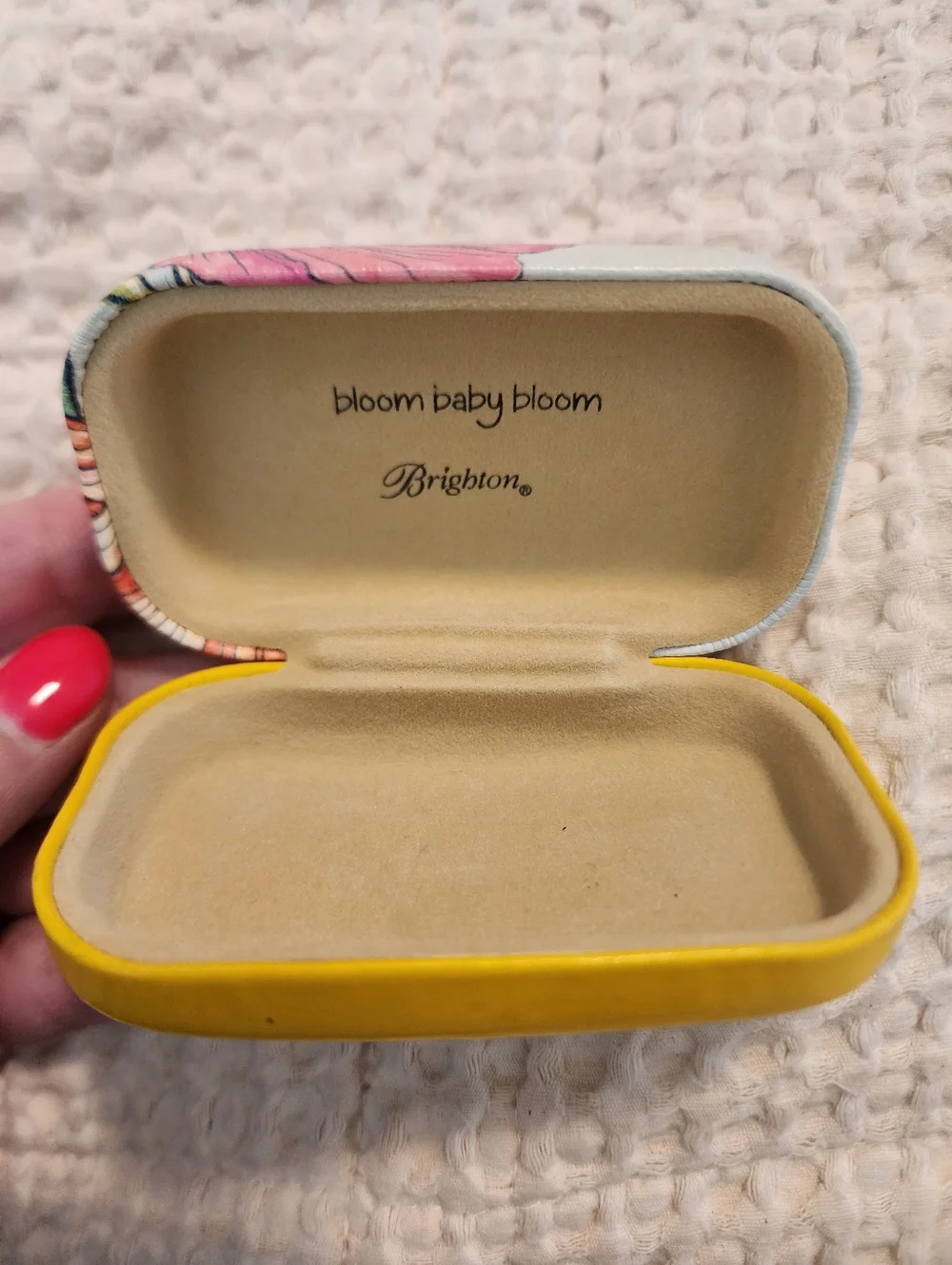Brighton Bloom Baby Bloom Contacts Earpods Case Pink Butterfly Floral